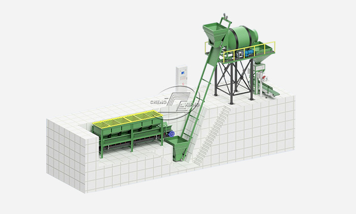 10,000-200,000 tons annual output BB blending fertilizer production line