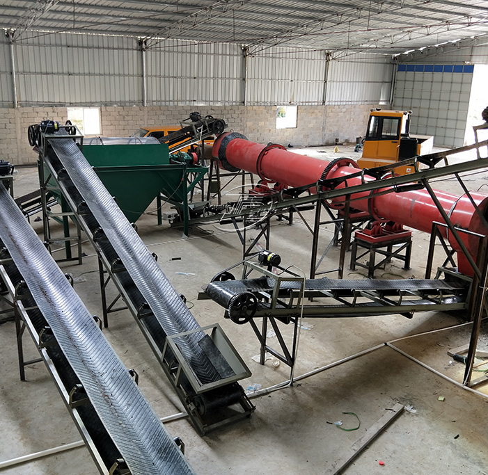 10,000-200,000 tons annual output organic fertilizer production line