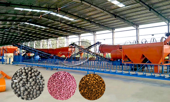 Bio organic compost fertilizer granulating making machine