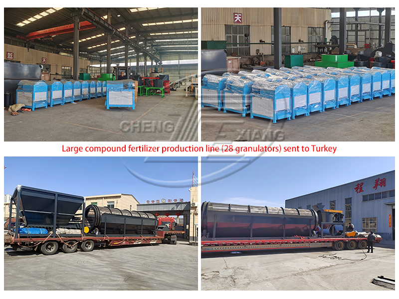 Large Double Roller Granulator Production Line shipped to Turkey